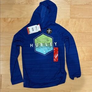 Hurley Blue and Green Hexagon Hoodie